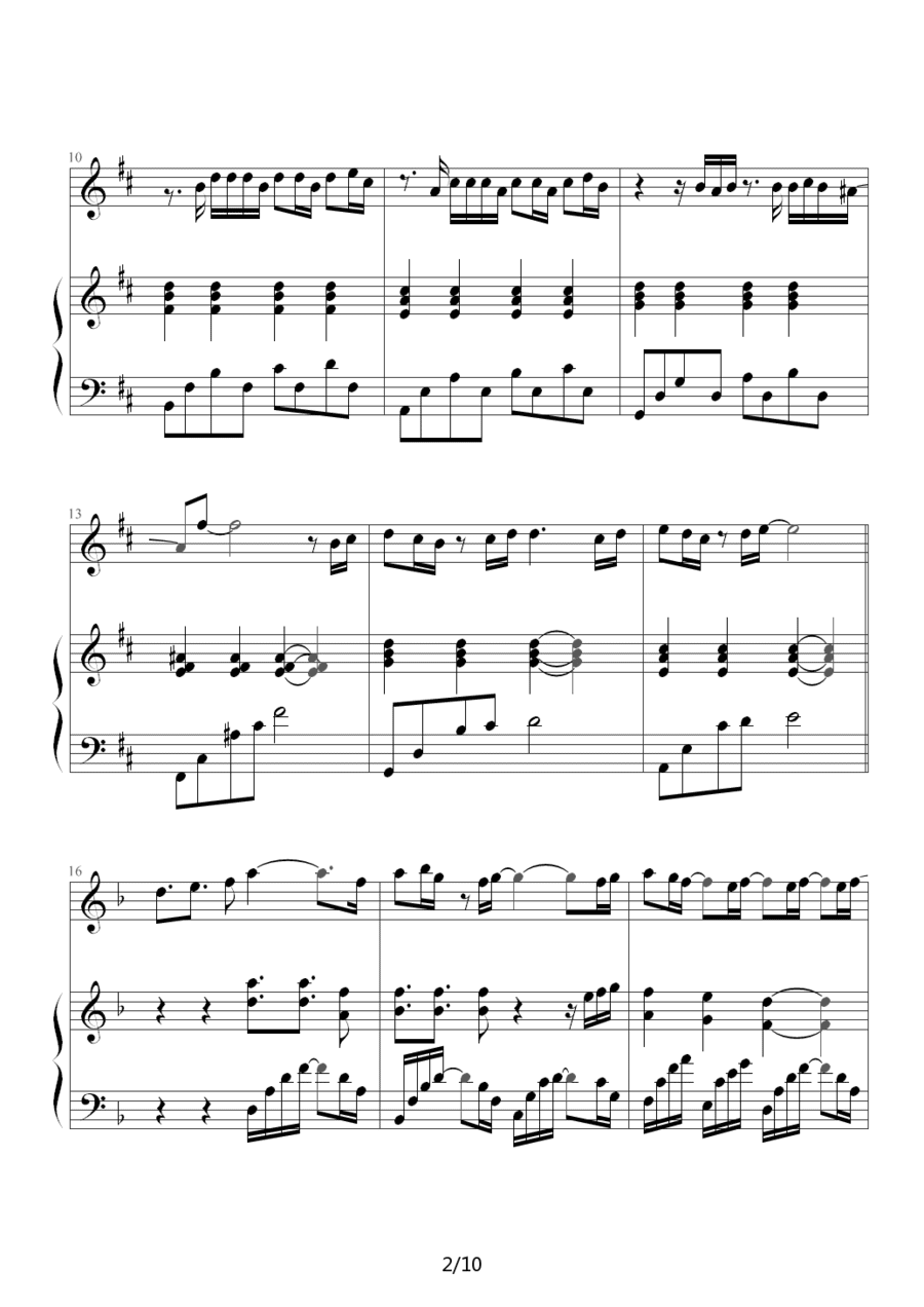 Sarah Connor Just One Last Dance钢琴谱