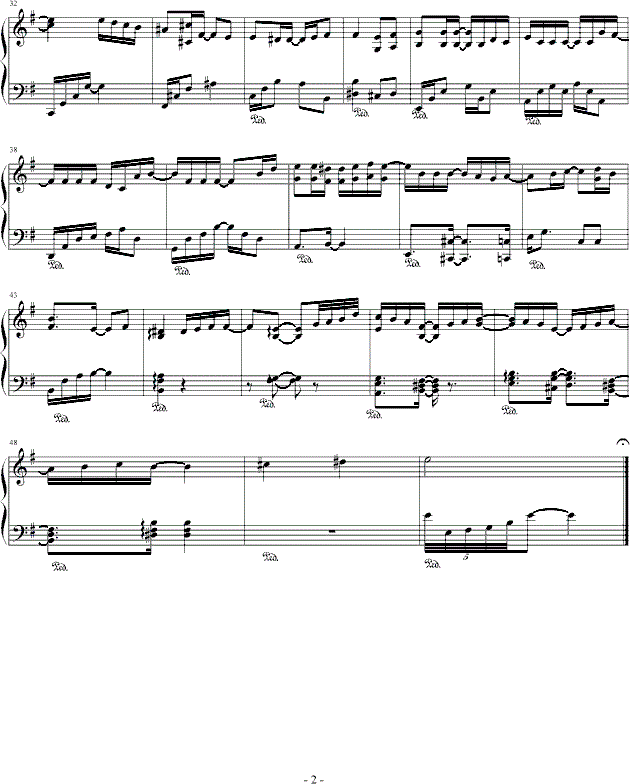 浪漫满屋命运钢琴谱