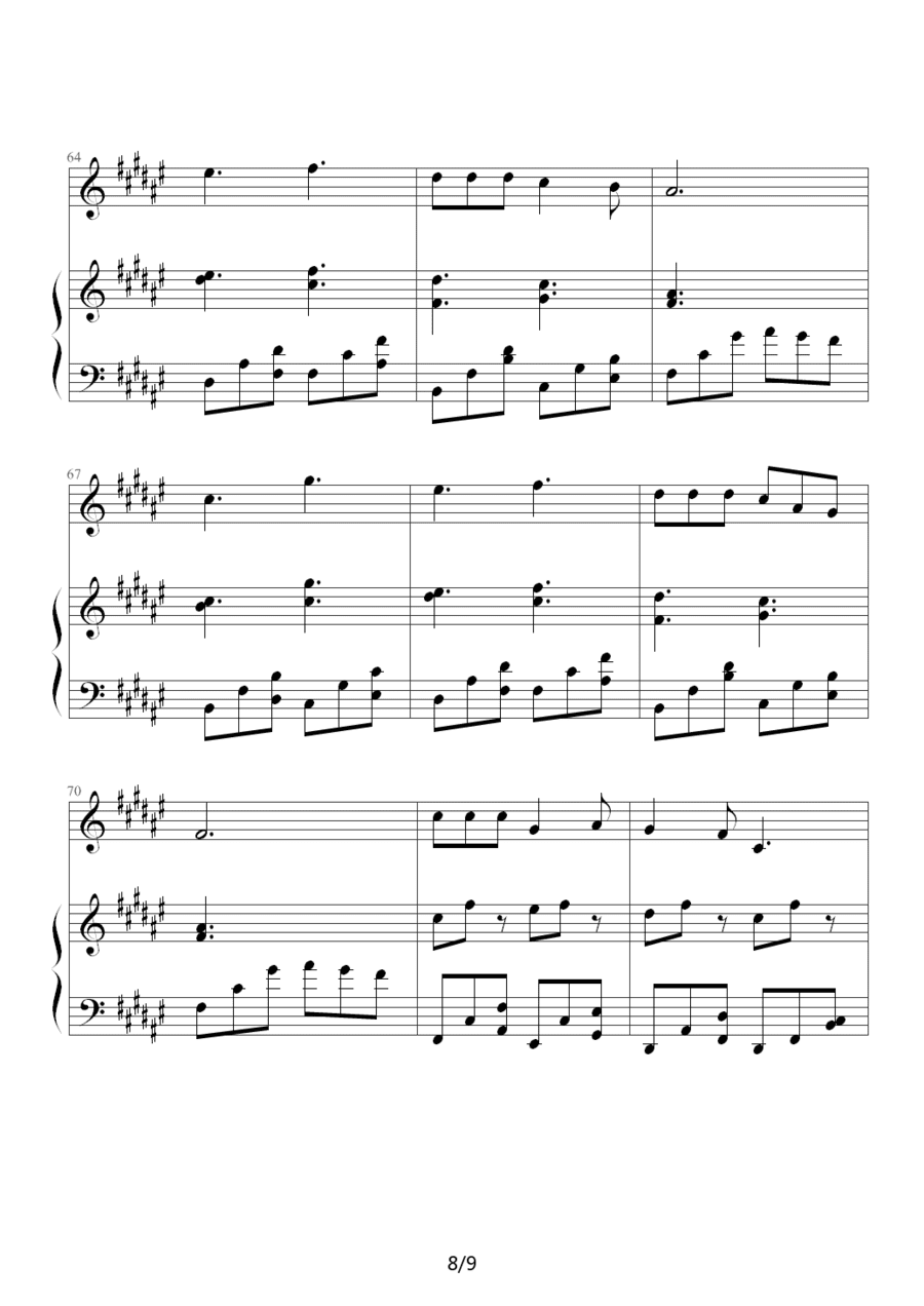 张敬轩过云雨钢琴谱