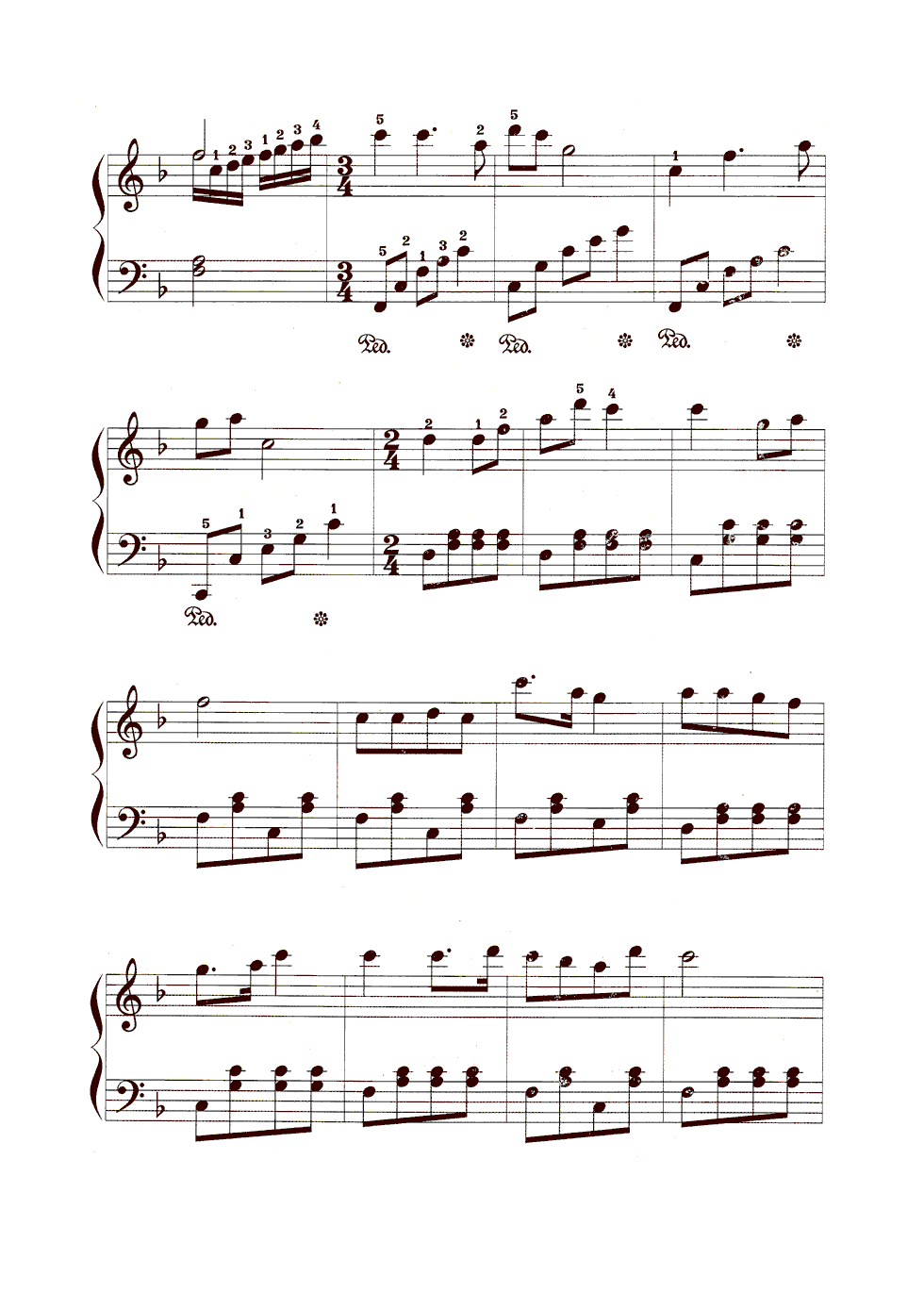 快乐的节日钢琴谱