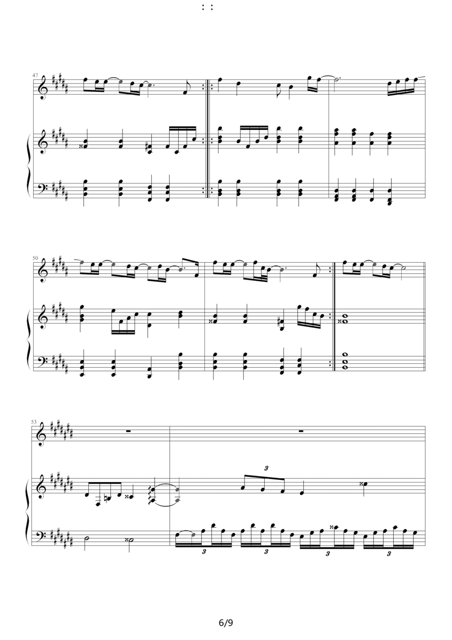 陶喆爱我还是他钢琴谱