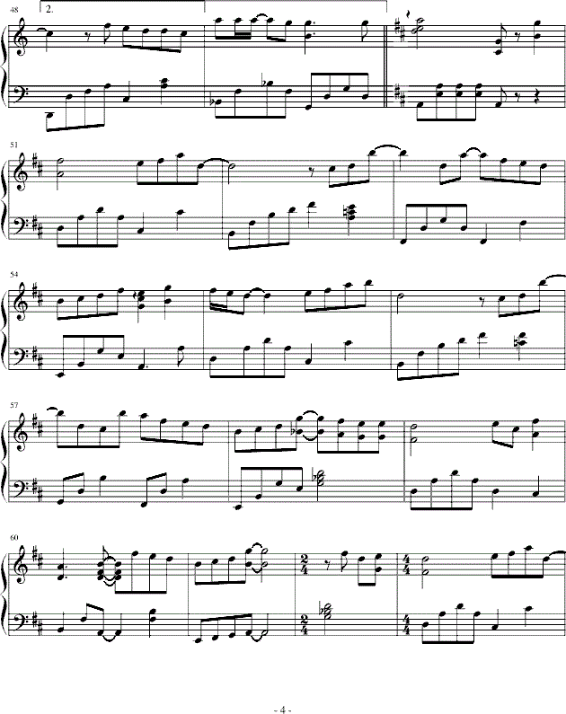 Tank非你莫属钢琴谱