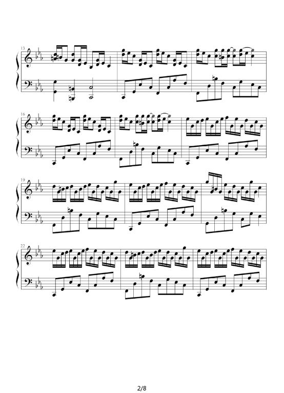 克罗地亚狂想曲钢琴谱