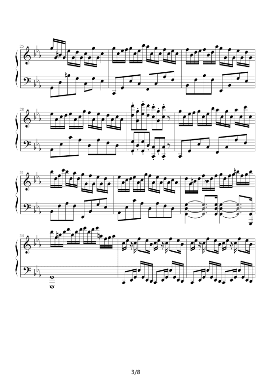 克罗地亚狂想曲钢琴谱