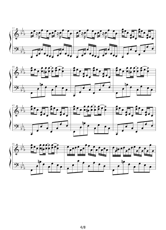 克罗地亚狂想曲钢琴谱