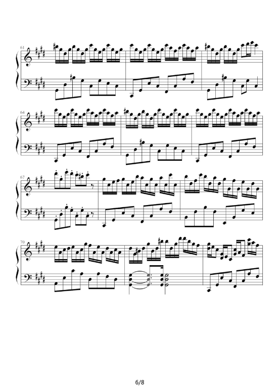 克罗地亚狂想曲钢琴谱