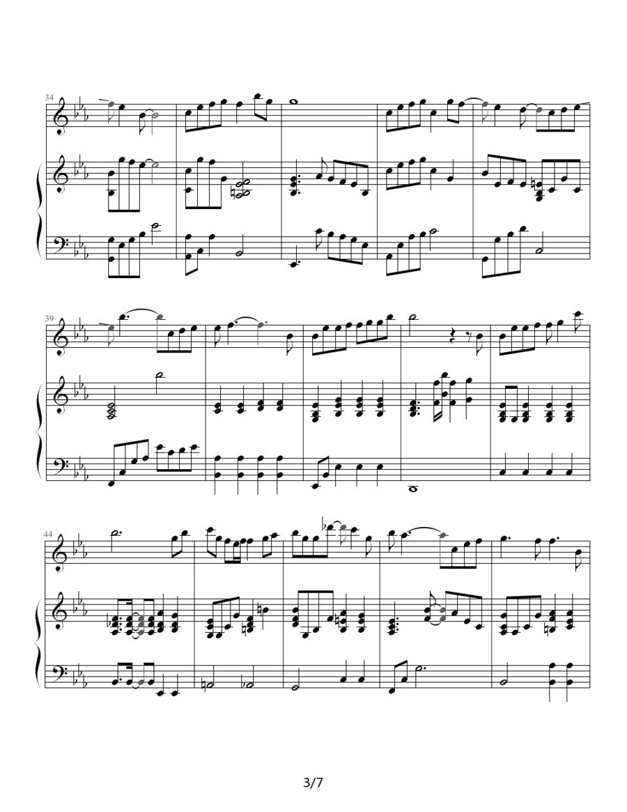 中岛美嘉樱花纷飞时钢琴谱