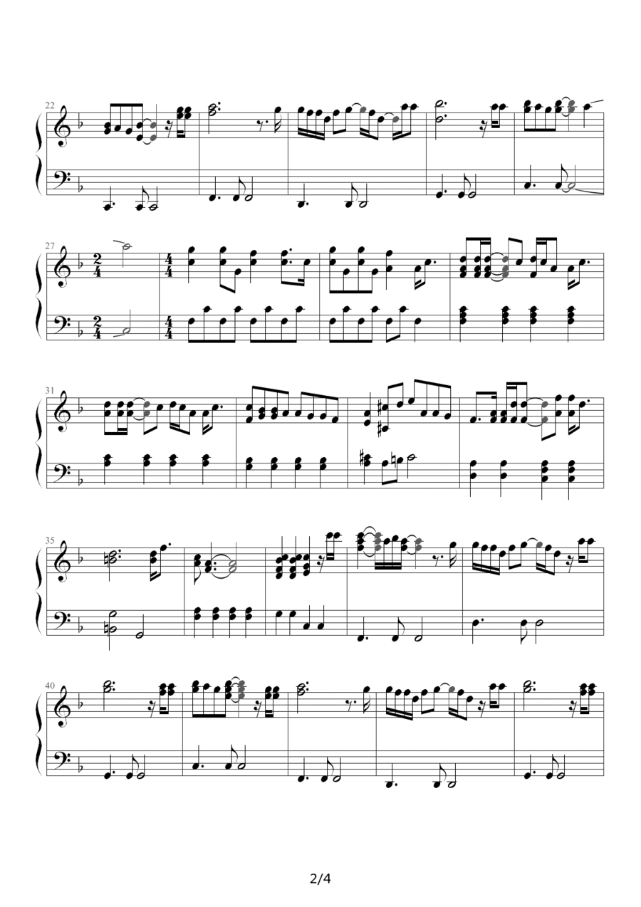 Badfinger Without You钢琴谱