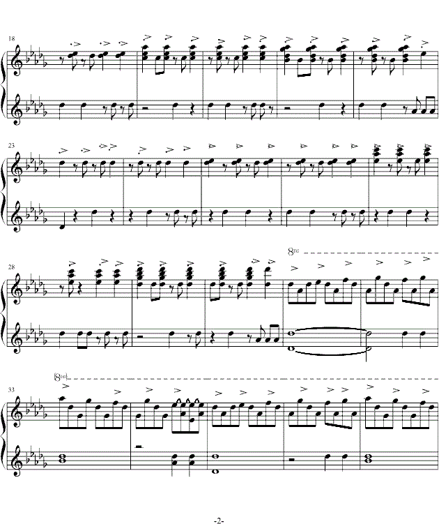 John Legend All Of Me钢琴谱