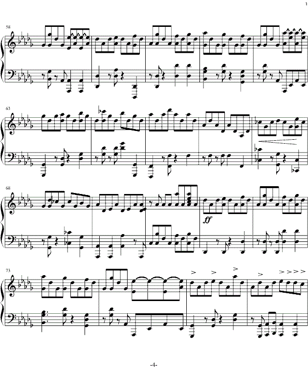 John Legend All Of Me钢琴谱