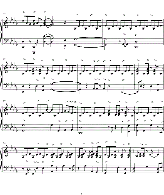 John Legend All Of Me钢琴谱