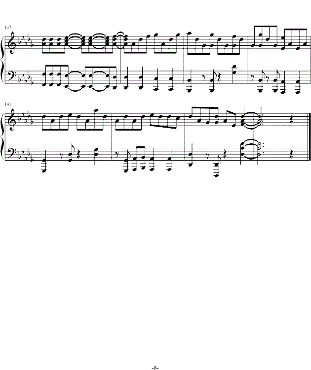 John Legend All Of Me钢琴谱