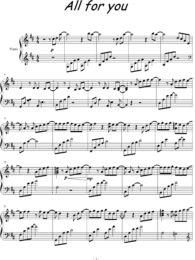 恃儲雰惚All for you菰肺惇