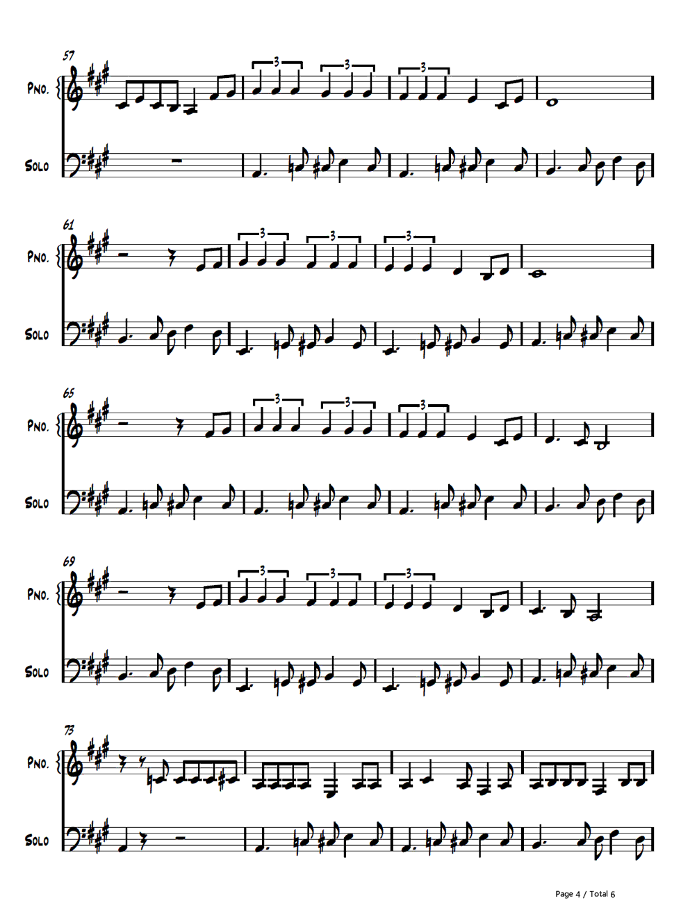 梅根·特瑞娜 All About That Bass钢琴谱