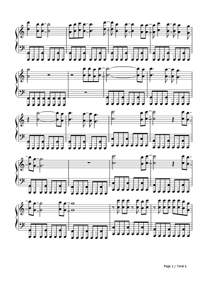 艾薇儿Alice钢琴谱完整版