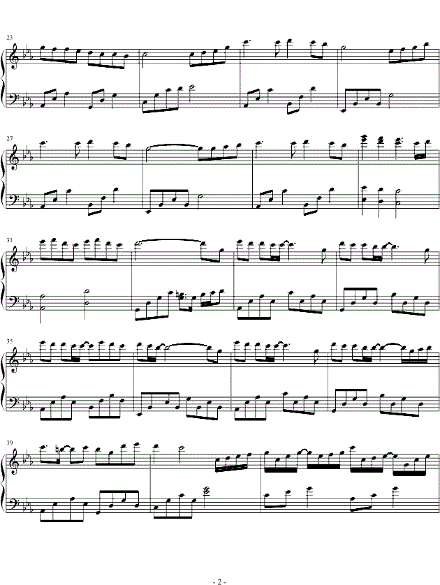 泽野弘之 A Letter钢琴谱