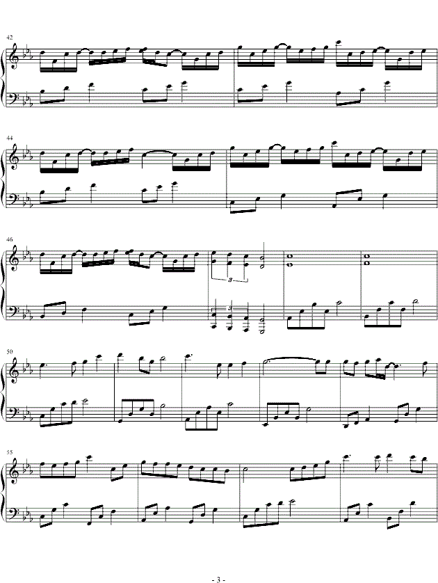 泽野弘之 A Letter钢琴谱