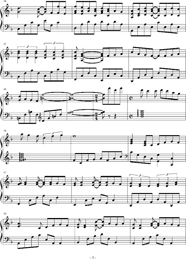 富士山下钢琴谱