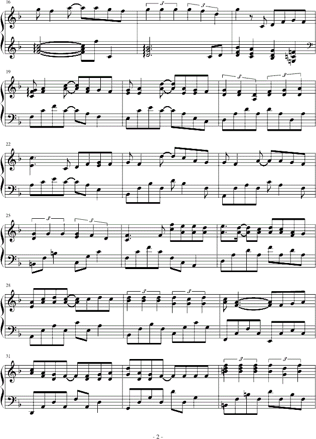 富士山下钢琴谱