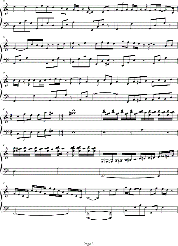 冷风过境钢琴谱