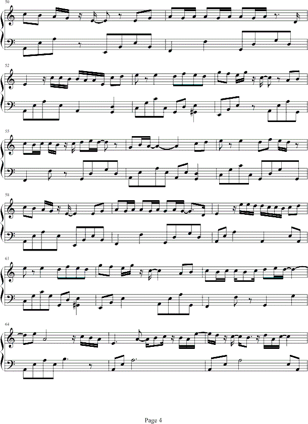 冷风过境钢琴谱