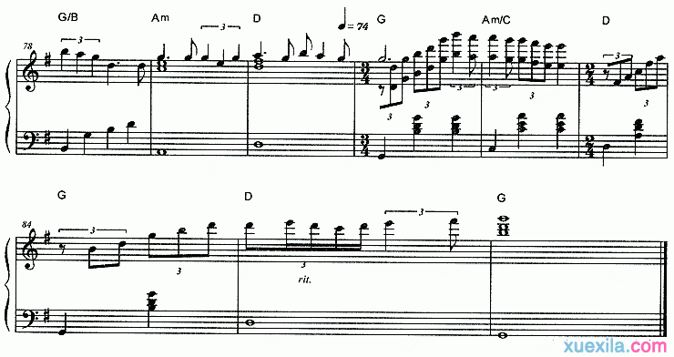 少女的祈祷钢琴谱