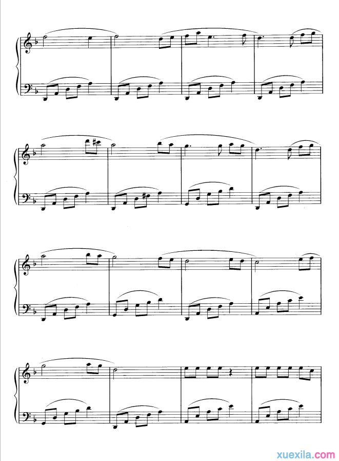 飞鸟与鱼钢琴谱