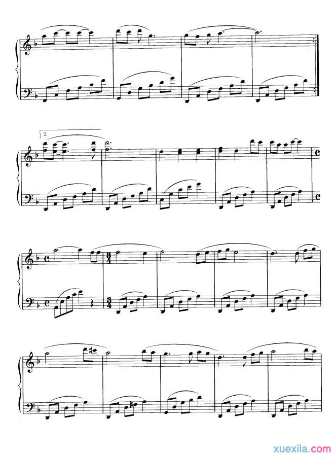 飞鸟与鱼钢琴谱