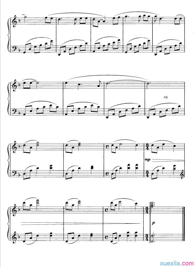 飞鸟与鱼钢琴谱