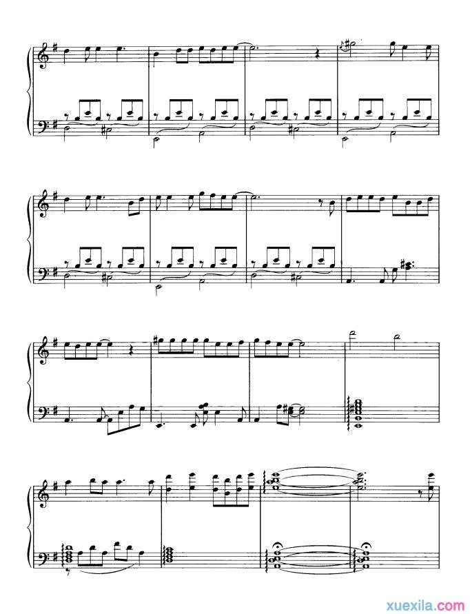 回到拉萨钢琴谱