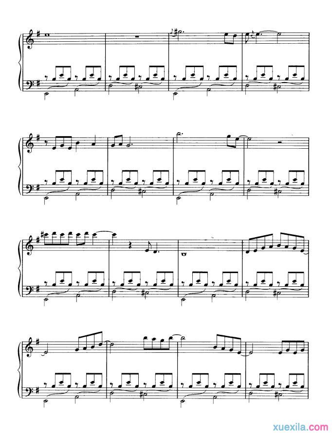 回到拉萨钢琴谱