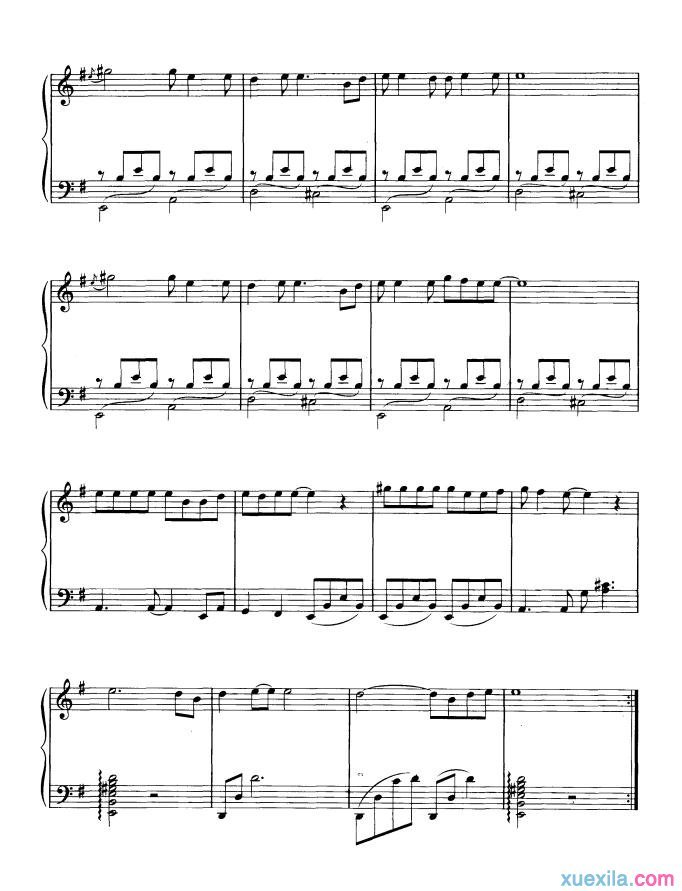 回到拉萨钢琴谱