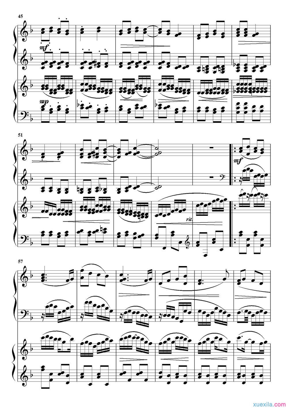 太阳出来喜洋钢琴谱