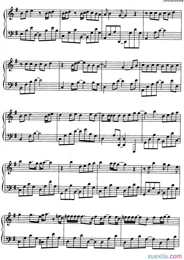 Man In The Mirror钢琴谱