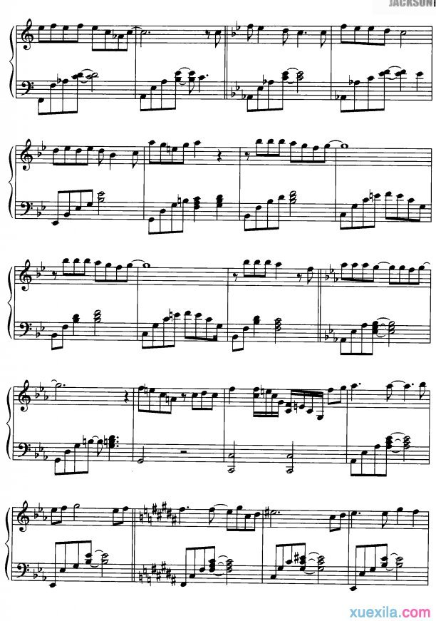 I Just Can't Stop Loving You钢琴谱