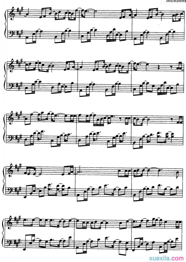 heal the world钢琴谱