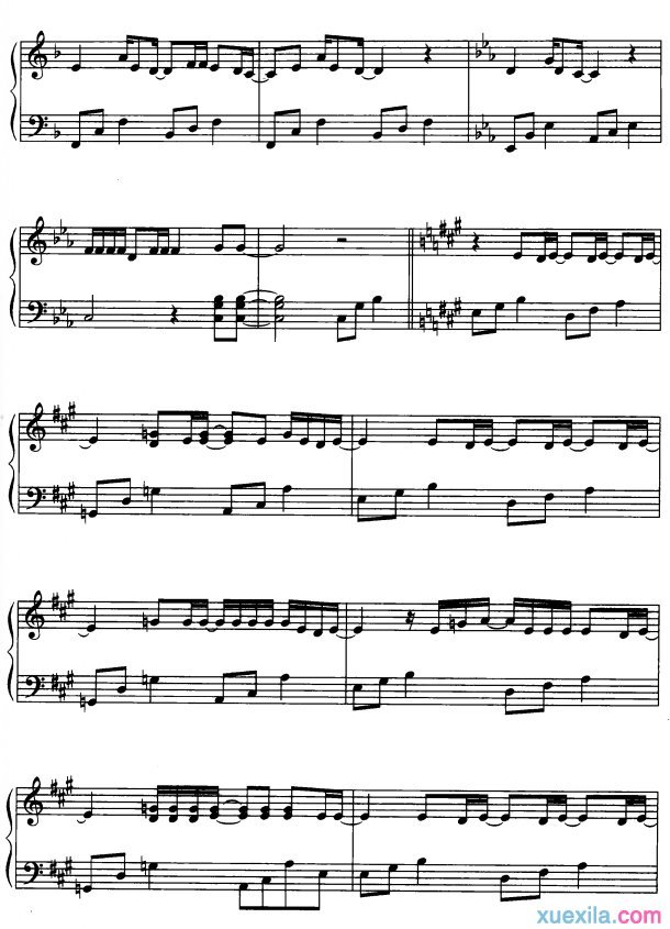 stranger in Moscow钢琴谱