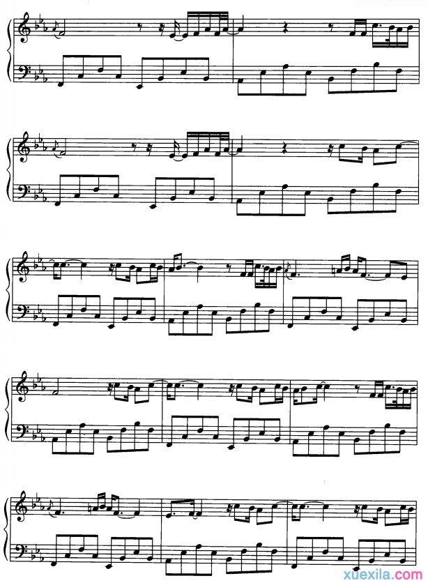 stranger in Moscow钢琴谱