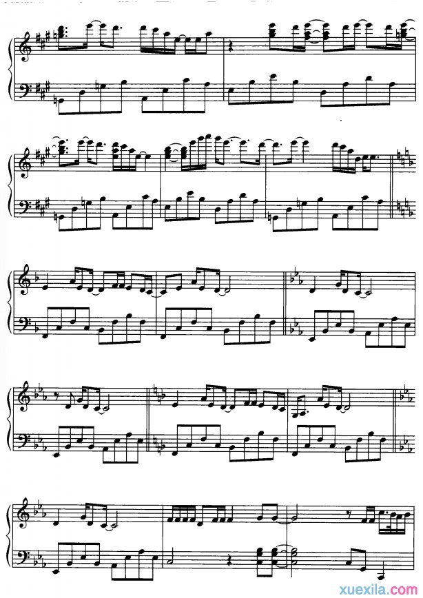 stranger in Moscow钢琴谱