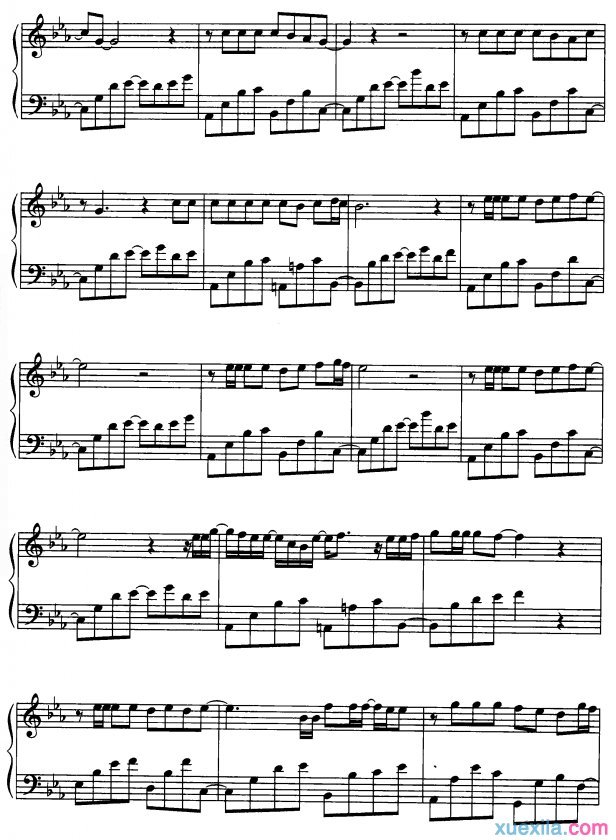 on the line钢琴谱最新版