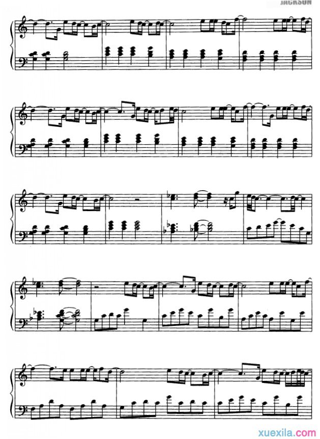 You Are Not Alone钢琴谱