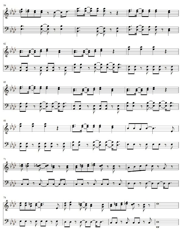 EXO 3.6.5钢琴谱完整版