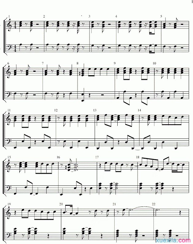 2pm i can't钢琴谱