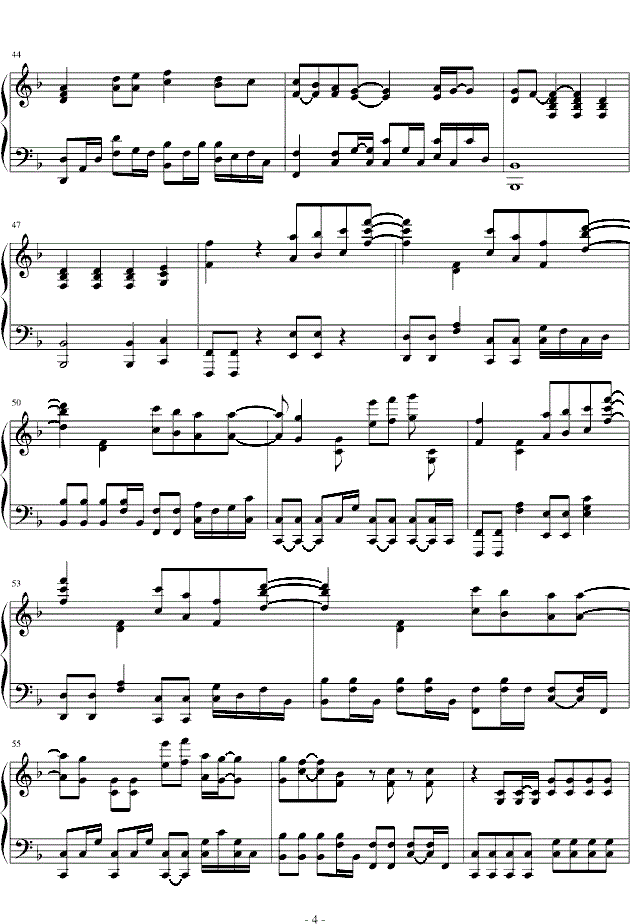 21Guns钢琴谱完整版