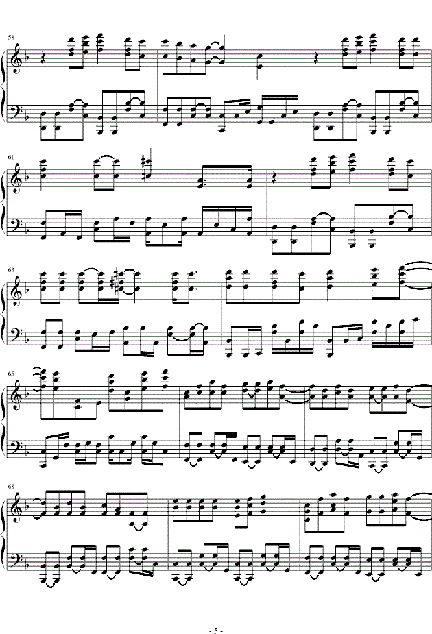 21Guns钢琴谱完整版