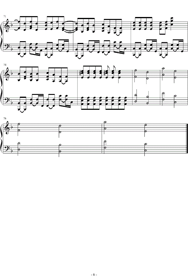 21Guns钢琴谱完整版