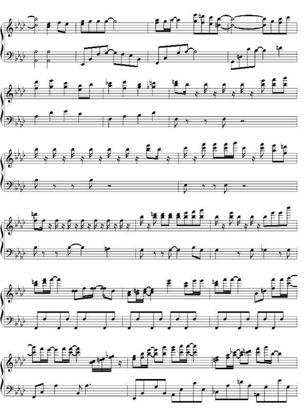 《say yes》钢琴谱完整版