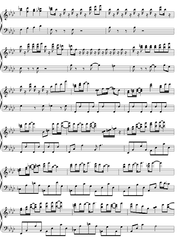 《say yes》钢琴谱完整版