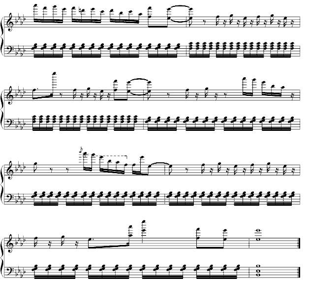 《say yes》钢琴谱完整版