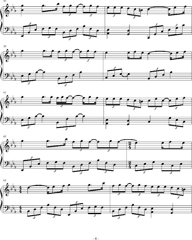 《寂寞在唱歌》钢琴谱